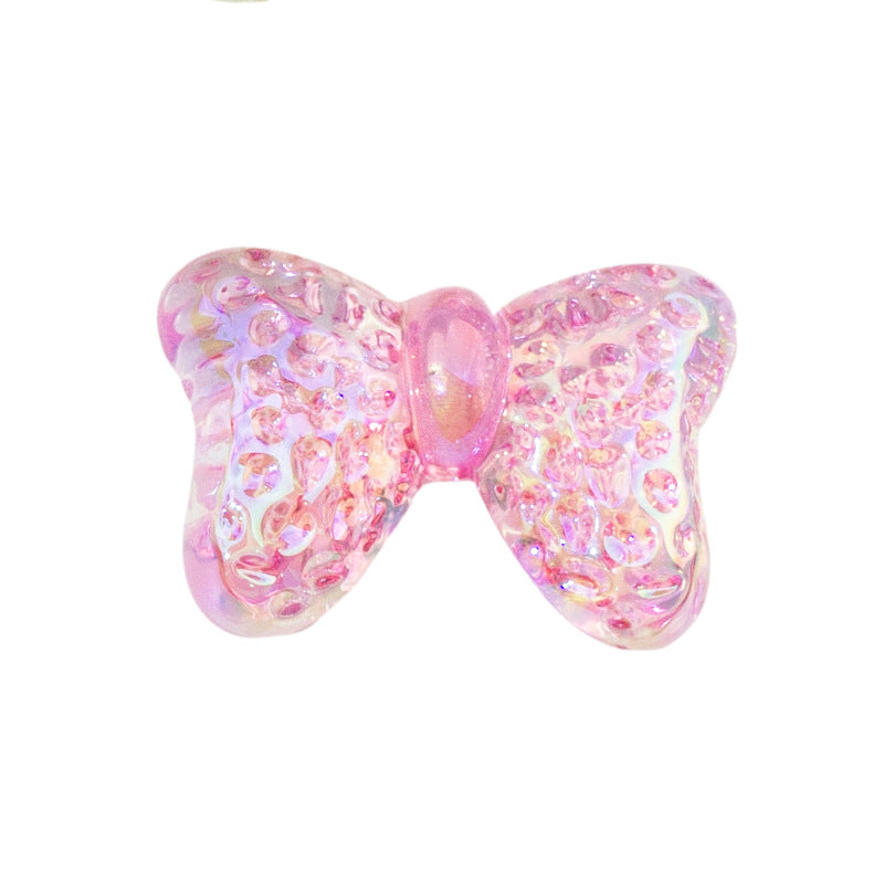 Wholesale 10PCS/PACK Glacier Bow Plated Colored Acrylic Beads